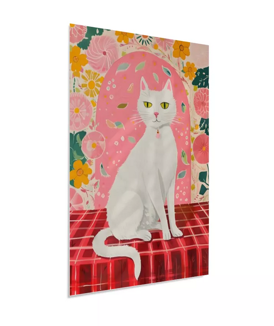 Gato e Flores